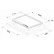 (MEX) 4-Burner Gas Cooktop Stainless Steel Matte Black Model BOX6B 62 cm image 8