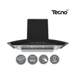 (Tecno) 90 cm Wall-Mounted Hood TNS HD 90 MA/B + 2-Burner Gas Cooktop 71 cm TNS HB JET GB Free 1.5 m Duct image 5