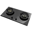 (Teka) Chimney Range Hood 90 cm DGF 90 + Gas Hob with Safety Glass Surface GTS 78 2G AI AL CI 2TR BK image 6
