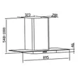 (Teka) 90 cm Wall-Mounted Canopy Range Hood DGF 90 + 3-Burner Gas Cooktop HF LUX 60 3G AI image 4