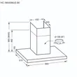 (EVE) Wall-Mounted Range Hood HC-MAXIMUS-90 + Ceramic Cooktop 4-Burner Built-in Electric Ceramic Hob HB60-4CEM/SC image 6