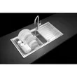 (MEX) Single Bowl Stainless Steel Sink with Drainboard AISI 304 Model ELB101BM image 3