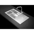 (MEX) Single Bowl Stainless Steel Sink with Drainboard AISI 304 Model ELB101BM image 5