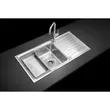 (MEX) Single Bowl Stainless Steel Sink with Drainboard AISI 304 Model ELB101BM image 7
