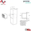 (Gorenje) Oven BFS6148B Steam 1.3L + Microwave + Grill BMI251SG3BG 25L Electronic Control image 15