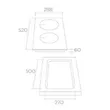 (Tecno) 60cm Range Hood TNP HD 60 SL PO + 2-Burner Induction Cooktop Model TNP ID 2030 DG with Free Carbon Filter image 10