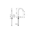(Hafele) Kitchen Sink Mixer Tap Counter-Mounted - DANUBE (495.50.010) image 3