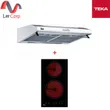 (TEKA) Range Hood Model C 605 + Built-in Electric Hob Model VE 2 NK image 1