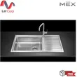 (MEX) Single Bowl Stainless Steel Sink with Drainboard AISI 304 Model ELB101BM image 1