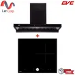 (EVE) Wall-Mounted Range Hood HC-MAXIMUS-90 + 3-Burner Induction Cooktop HB60-1FZ1RIND/KTC image 1