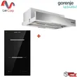 (Gorenje) Slimline Cooker Hood 60 cm TH60REX + Built-in Electric Hob 30 cm ECT322ORAB image 1
