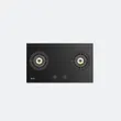 2-Burner Built-In Gas Cooktop Glass Base HBS76-2AMBHEFB image 1