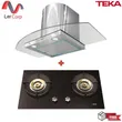 (Teka) 抽烟机 LDD 90.2 + 2 灶天然气灶 钢化玻璃 型号 GD 73 2G 图片 1