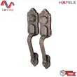 (Häfele) 锌合金门把手带锁系统 标准款 B型（假把手）古铜色（489.94.323） 图片 1