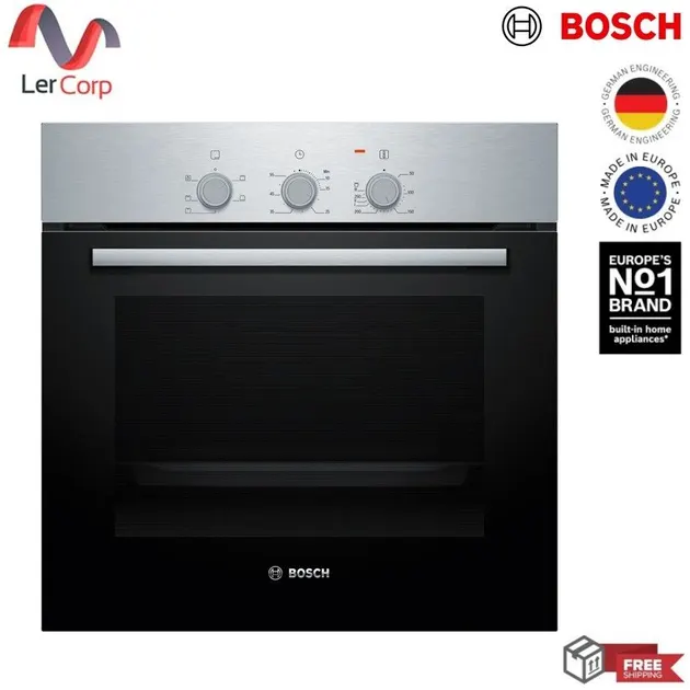 (BOSCH) Series 2 Built-in Oven 60 x 60 cm Stainless steel Model HBF011BR0T