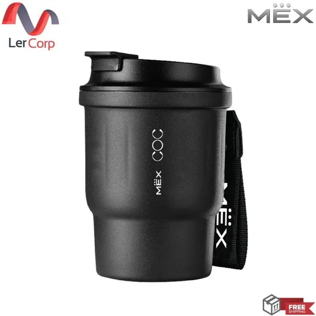 (Mex) Temperature Retention Glass - Hot & Cold (450 ml) Black Model COC145BL