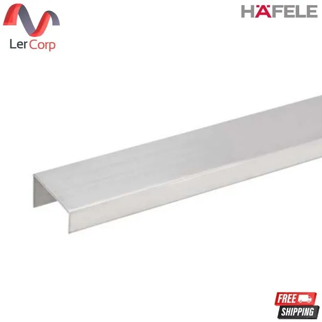 (Hafele) Stainless Steel Profile 304 Matte 2,400 mm (481.21.913)