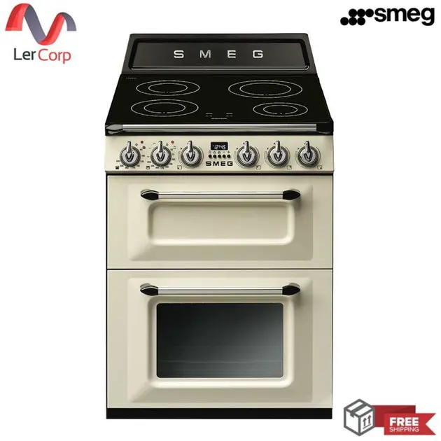 (Smeg) Victoria 60 cm Floor-standing Cooker Cream TR62IP
