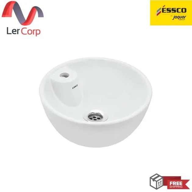(JAQUAR) Table Top Basin White Unique Shape Model ECS-WHT-901