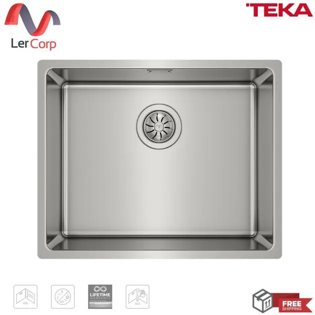 (Teka) Stainless Steel Undermount Kitchen Sink 1 Bowl Be Linea RS15 50.40