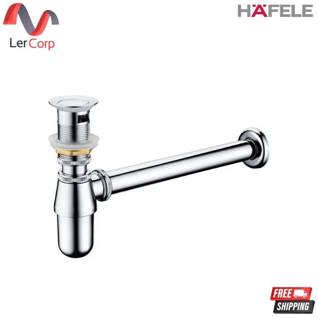 (Hafele) Sink Drain Pipe with Pop-Up Waste Set (485.61.222)