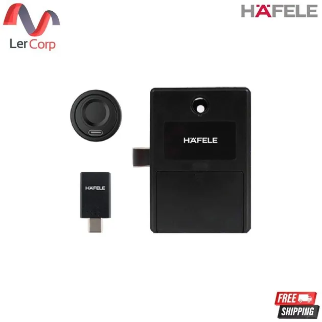 (Hafele) ล็อกเฟอร์นิเจอร์ควบคุมด้วยลายนิ้วมือ KABI-SLIM (492.01.008)