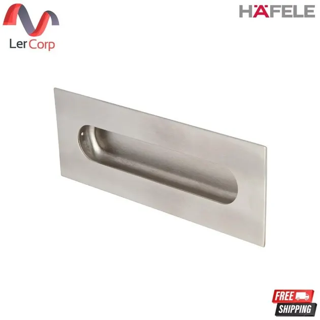 (Hafele) Recessed Handle 18.5x7x1.7 cm Stainless Steel Matte (152.52.052)
