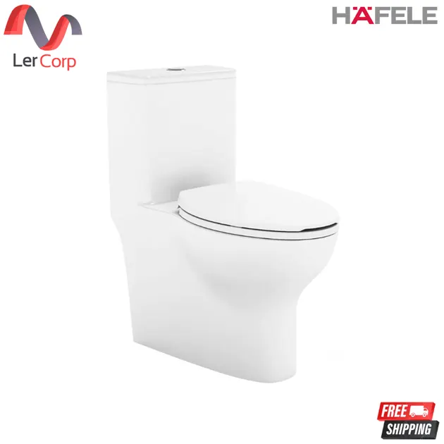 (Hafele) Toilet 1 Piece (495.61.490) 6 Liter White