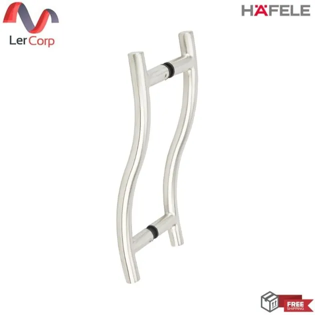 (Hafele) Stainless Steel Door Handle 300 x 225 mm DIY Pack (499.68.041)