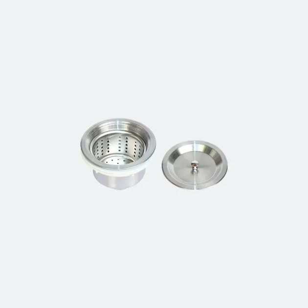 (EVE) Stainless Steel Sink Waste Fitting Cup Type Without Overflow 3.5" (110 mm)