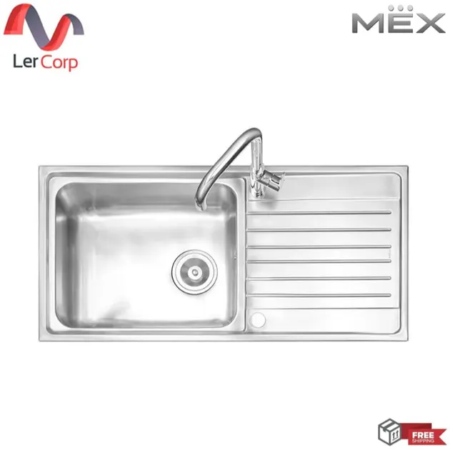 (Mex) Single Bowl Single Drainboard Sink Model DLC101