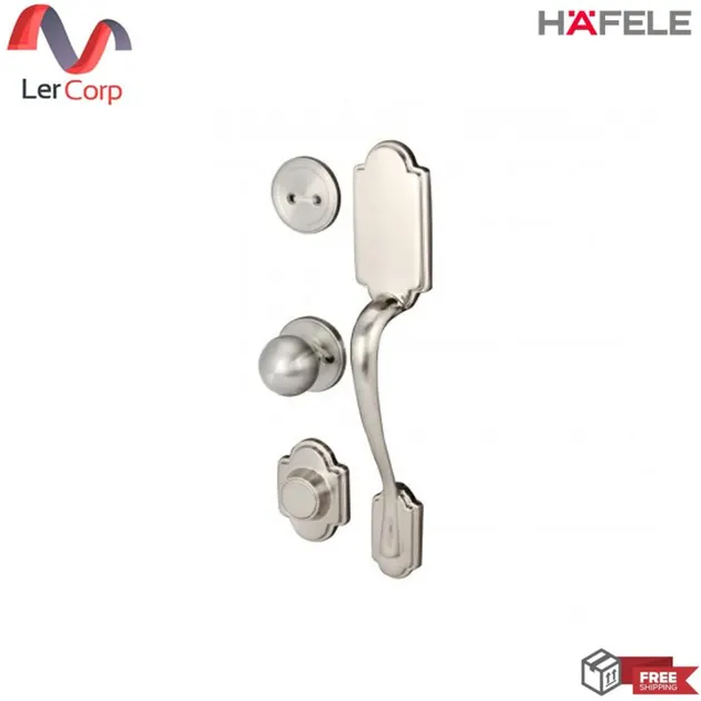 (Hafele) Mortise Handle Satin Nickel (489.94.629)