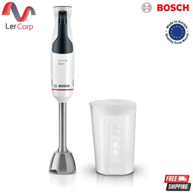 (Bosch) เครื่องปั่นมือถือ ซีรี่ 4 800 W สีขาว anthracite รุ่น MSM4W410