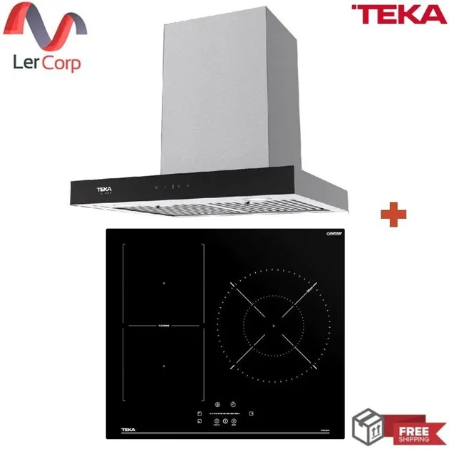 (TEKA) Wall-Mounted Range Hood Model LDH 60 TC + INDUCTION Cooktop Model IBF63210 SSS BK (VI3)