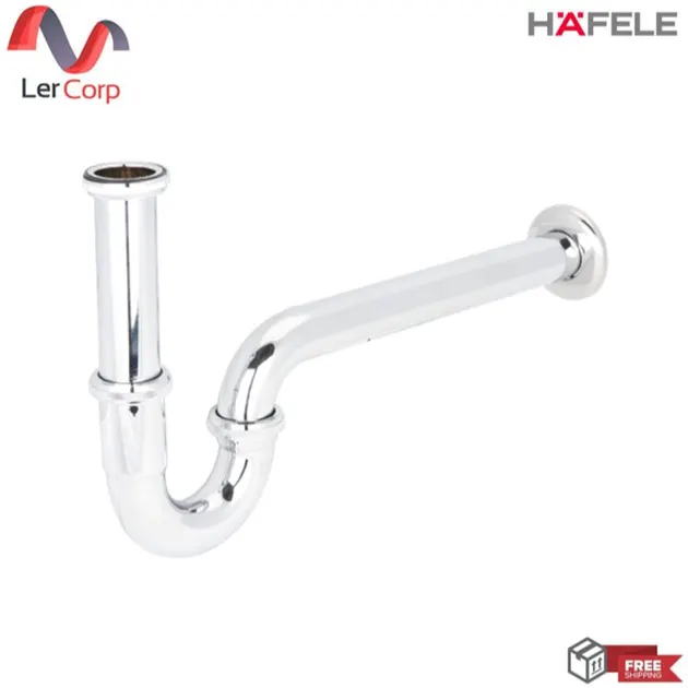 (Hafele) Water P Trap Brass 280mm Chr.Pol (589.25.981)