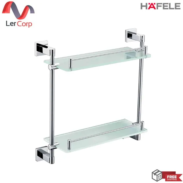 (Hafele) Glass Shelf 2-Tier ECO I Model (HP and BTV Exclusive) (499.98.243)