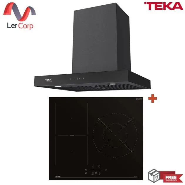(Teka) Range Hood LDH TC 60 BK + Induction Cooktop IBF63210 SSS BK (VI3)