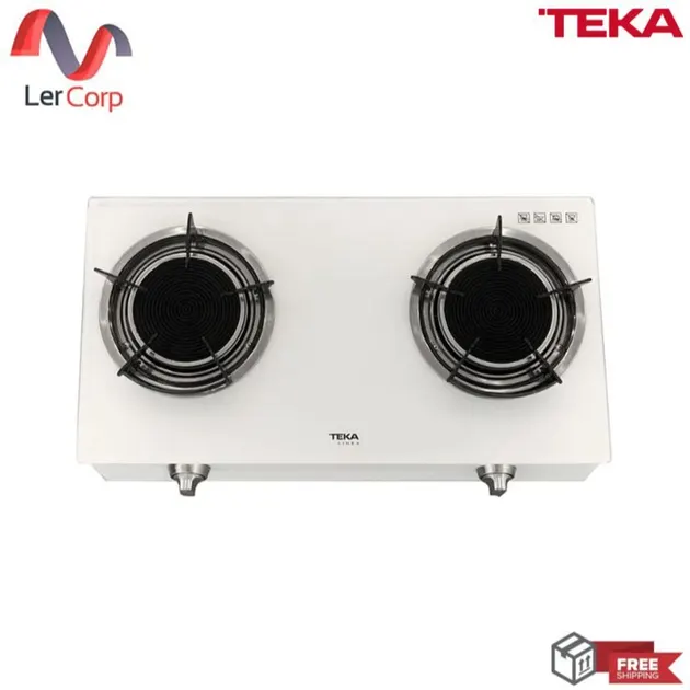 (Teka) Tabletop Gas Stove 2 Burners FIG 2G90 LBB WH