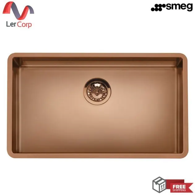 (Smeg) Kitchen Sink, Copper Color, Model VSTR71CUX