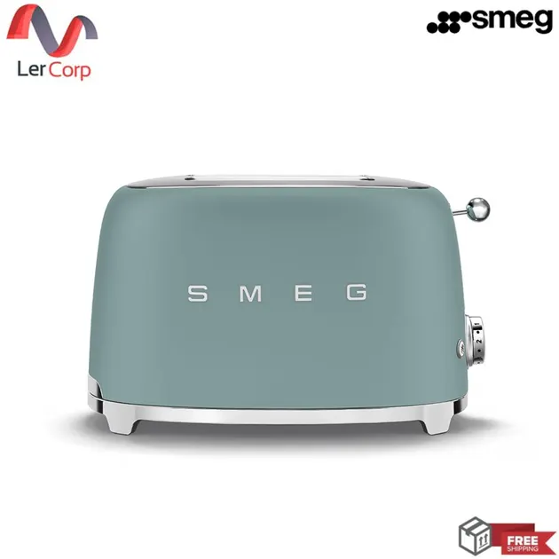 (SMEG) 50's Retro Style Toaster TSF01EGMEU Emerald Green