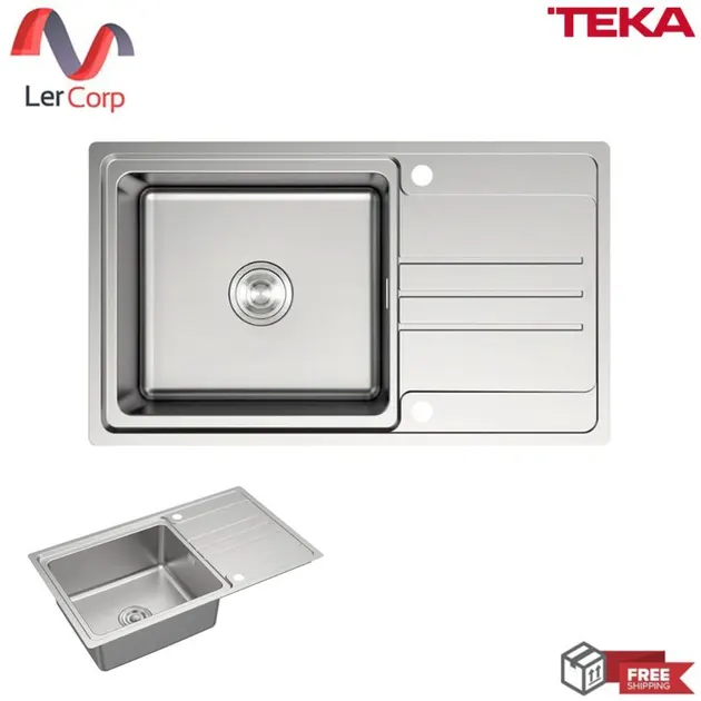 (Teka) Sink 1 Bowl 1 Drainboard TT 86 1B 1D