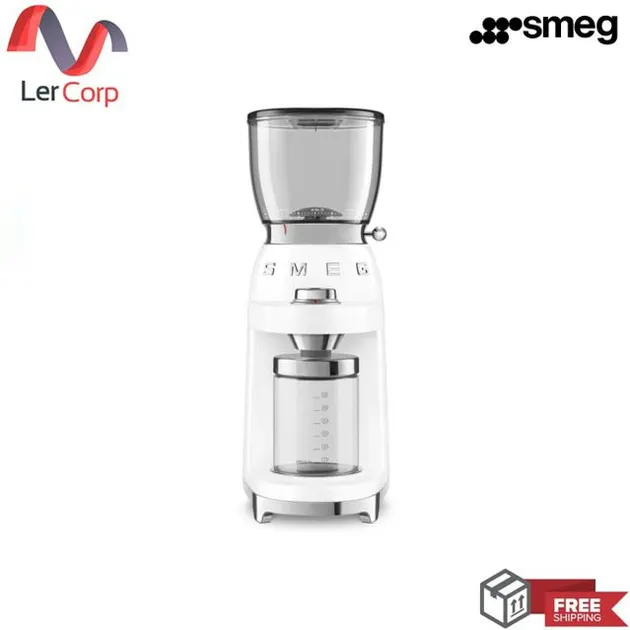 (Smeg) Coffee Grinder Model CGF01WHEU White