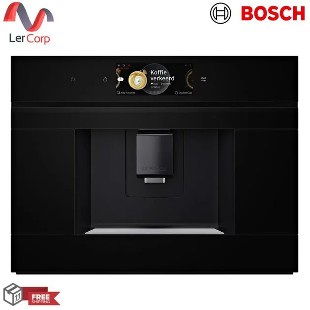 (BOSCH) Series 8 Built-In Fully Automatic Coffee Machine with Removable Water Tank Model CTL7181B0 Black