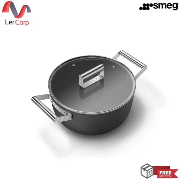 (Smeg) Kitchenware Casserole Model CKFC2411BLM Black