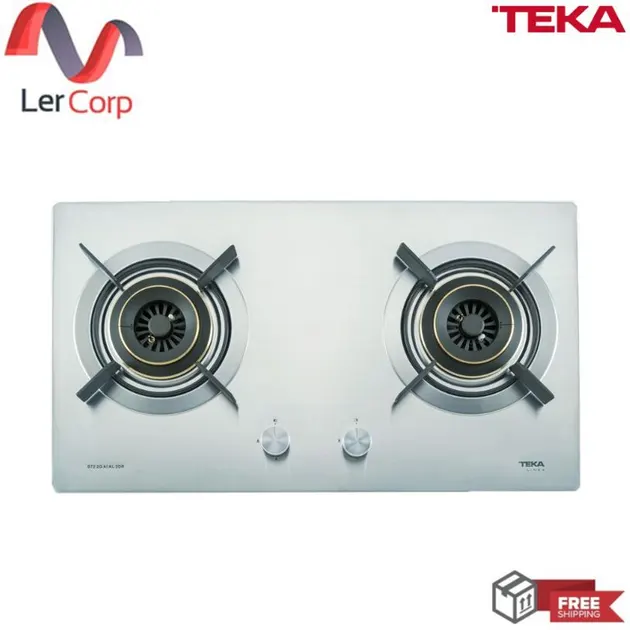 (TEKA) 2-Burner Gas Cooktop Model S72 2G AI AL 2DR SS Stainless Steel 72 cm