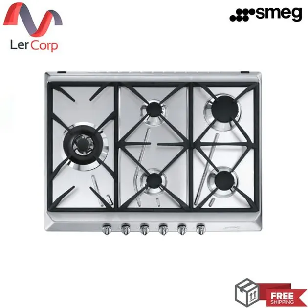 (Smeg) 5-Burner Gas Cooktop Model SRV575GH5