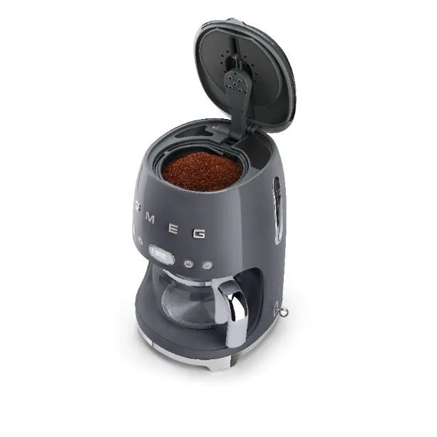(Smeg) Smeg 50's Retro Drip Coffee Machine DCF02GREU Slate Grey