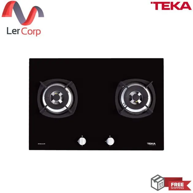 (TEKA) Gas Cooktop Model G73 2G AI AL 2TR Black 73 cm