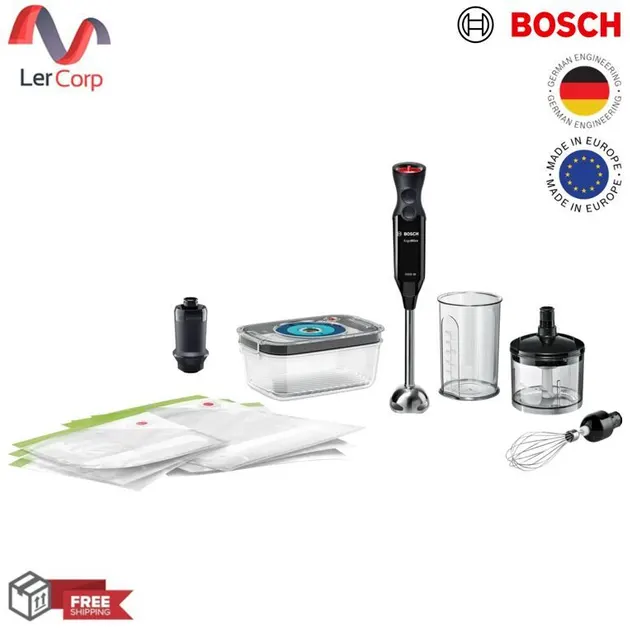 (BOSCH) Handheld Multi-Purpose Blender Vacuum System 1000W Black MS6CB61V5