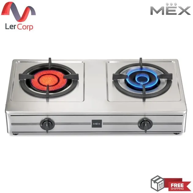(Mex) Table-top Gas Cooker 1 Gas Burner 1 Infrared Burner Model PC5872IGX